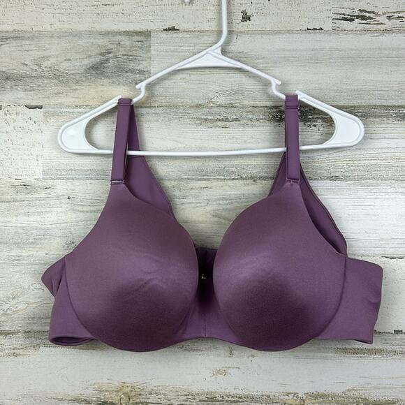 Cacique womens plus 44C purple lightly lined balconette bra new - Picture 1 of 7